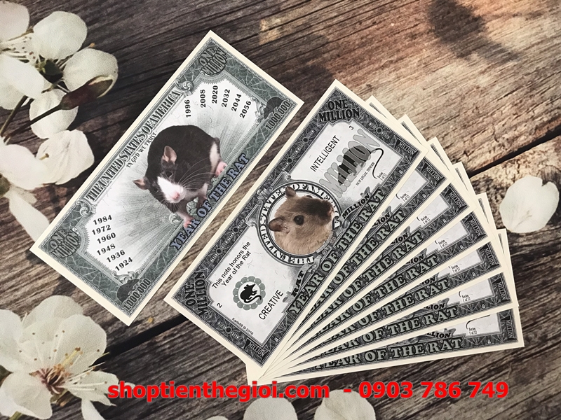 Tiền 1 triệu USD hình con chuột của Mỹ